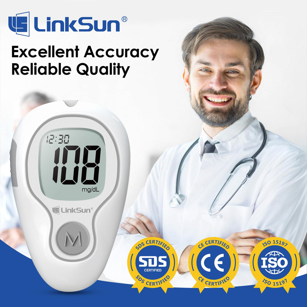 Glucose Monitor Kit, 100 Strips & Lancets I891