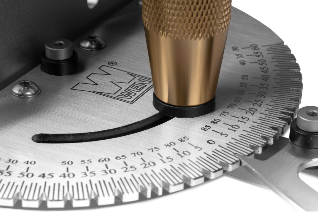 Steel and Brass Miter Gauge with 27 Angle Stops N886953