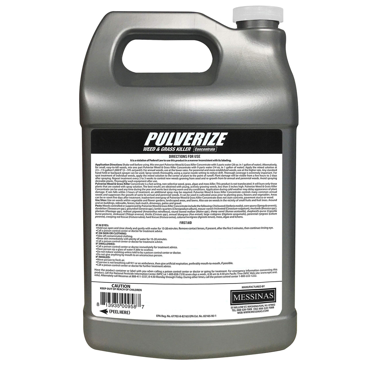 All Natural Fast Acting Non-Staining Weed and Grass Killer Concentrate 1 Gallon M5294