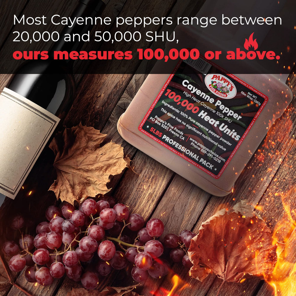 Cayenne Pepper Powder 5lb Jar W652394