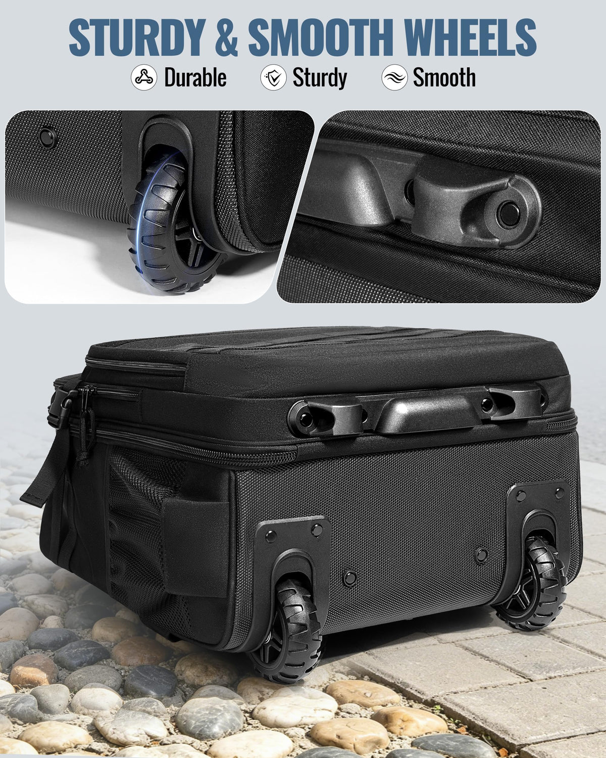 17 Inch Rolling Tactical Laptop Backpack with Wheels W49268