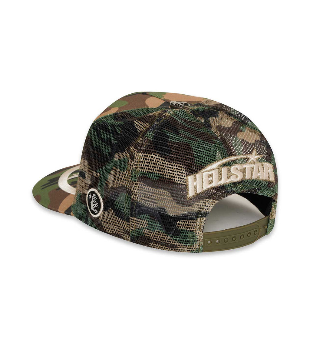 Hellstar Big Logo Trucker Hat Camo (Snapback)